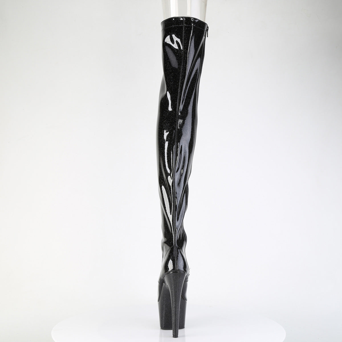 7 Inch Heel ADORE-3021GP Black Glitter