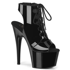7 Inch Heel ADORE-700-20 Black Patent by Pleaser