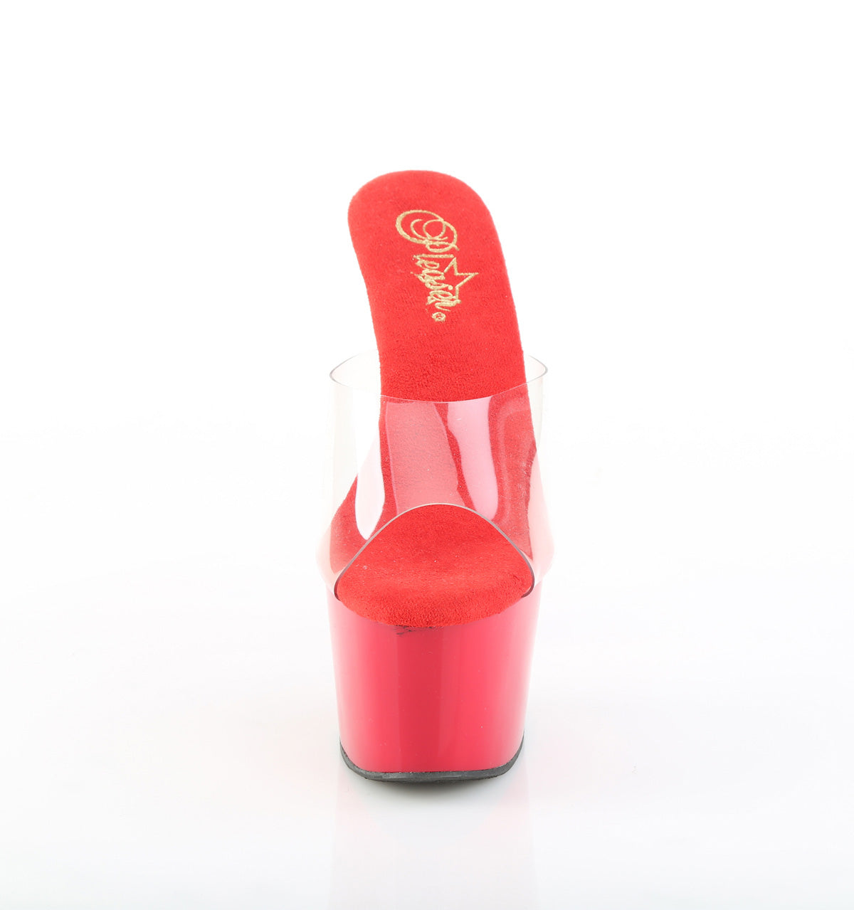 7 Inch Heel ADORE-701 Clear Red
