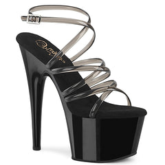 Pleaser Adore 706 Smoke Black Platform Shoes