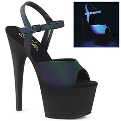 7 Inch Heel ADORE-709REFL Green Multi Reflective