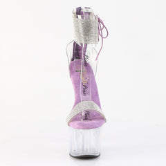7 Inch Heel ADORE-727RS Clear Lavender