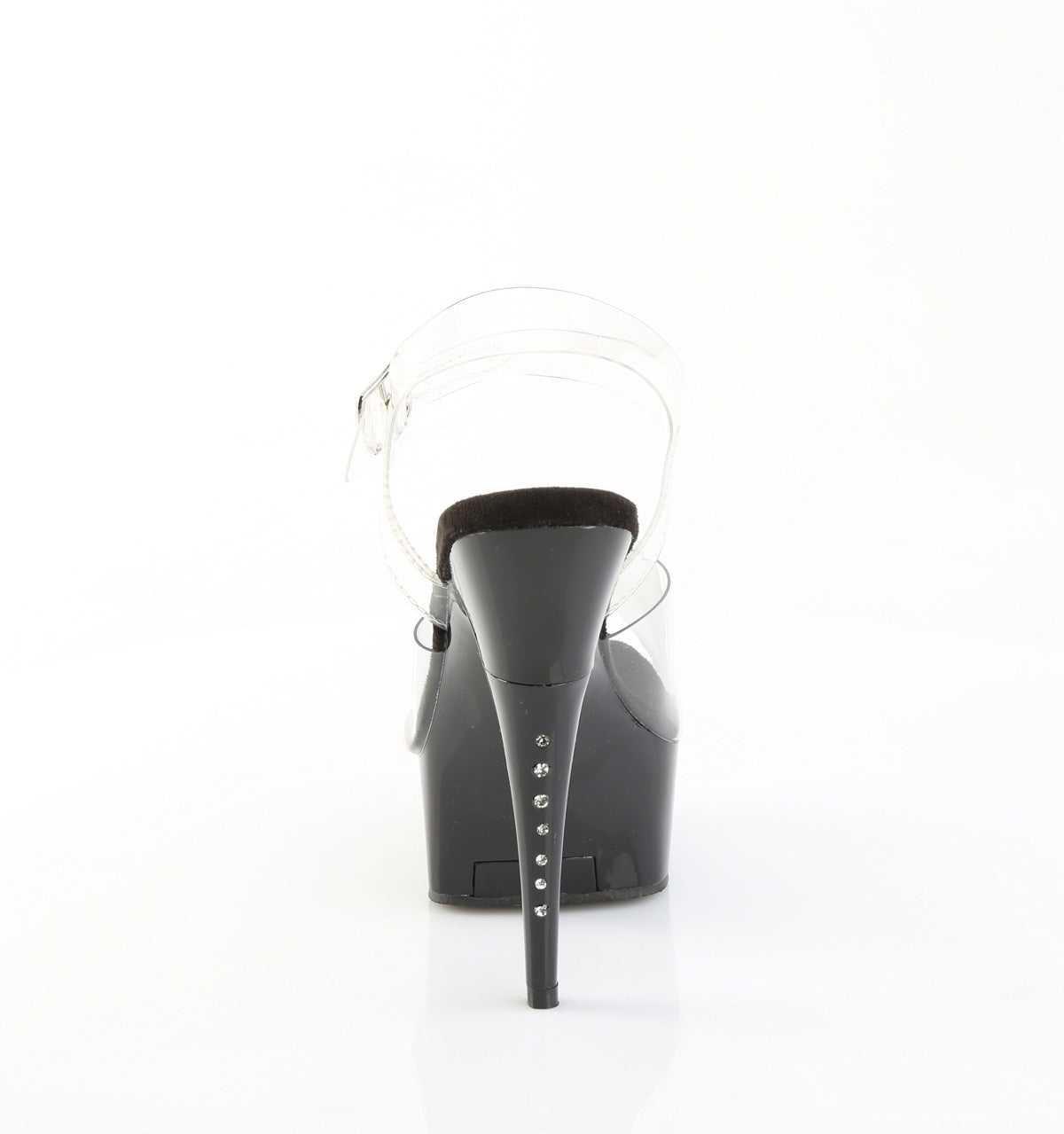 6 Inch Heel CAPTIVA-608 Clear Black