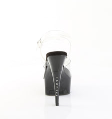 6 Inch Heel CAPTIVA-608 Clear Black