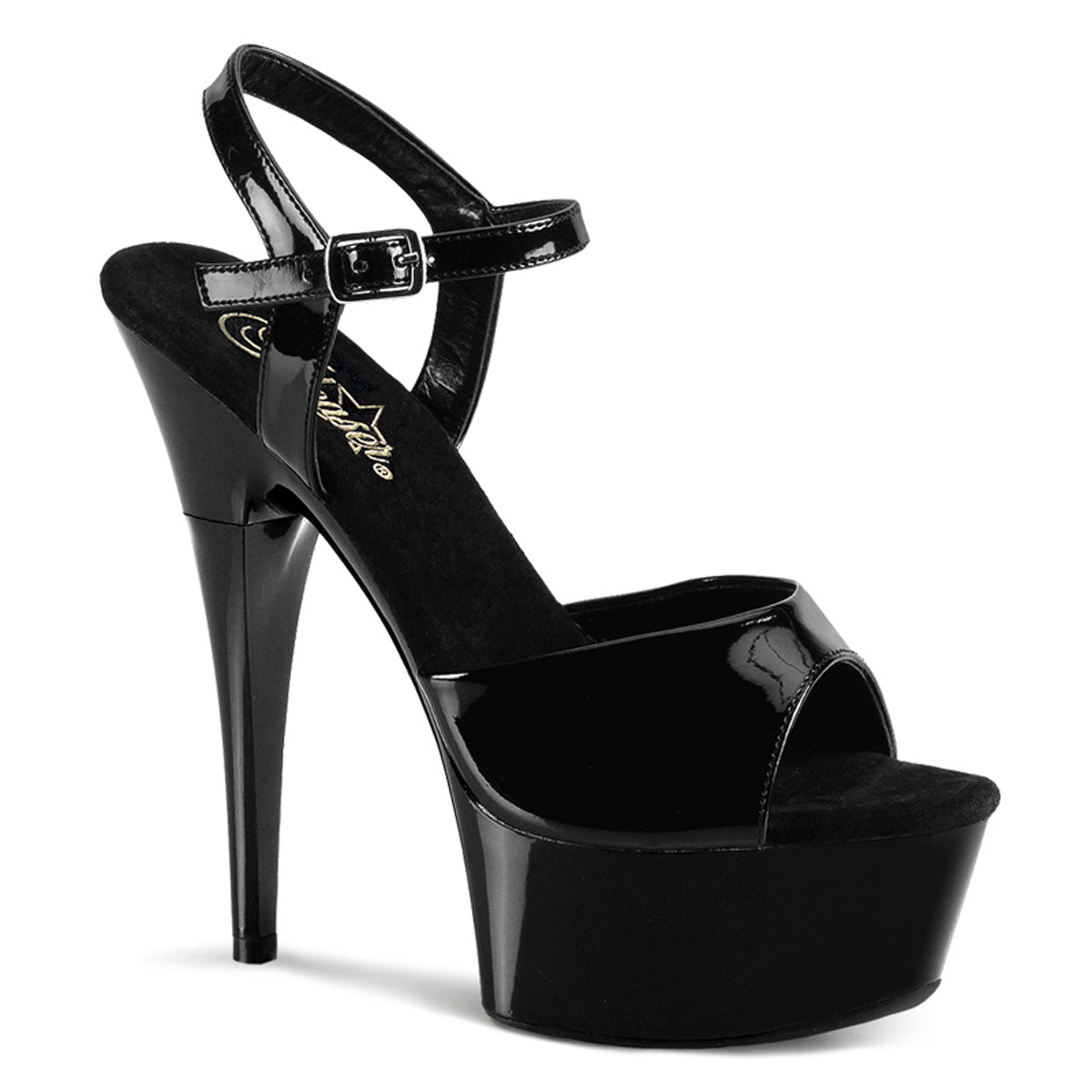 6 Inch Heel CAPTIVA-609 Black Patent