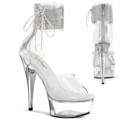 Pleaser Captiva 624Rs Clear Platform Shoes