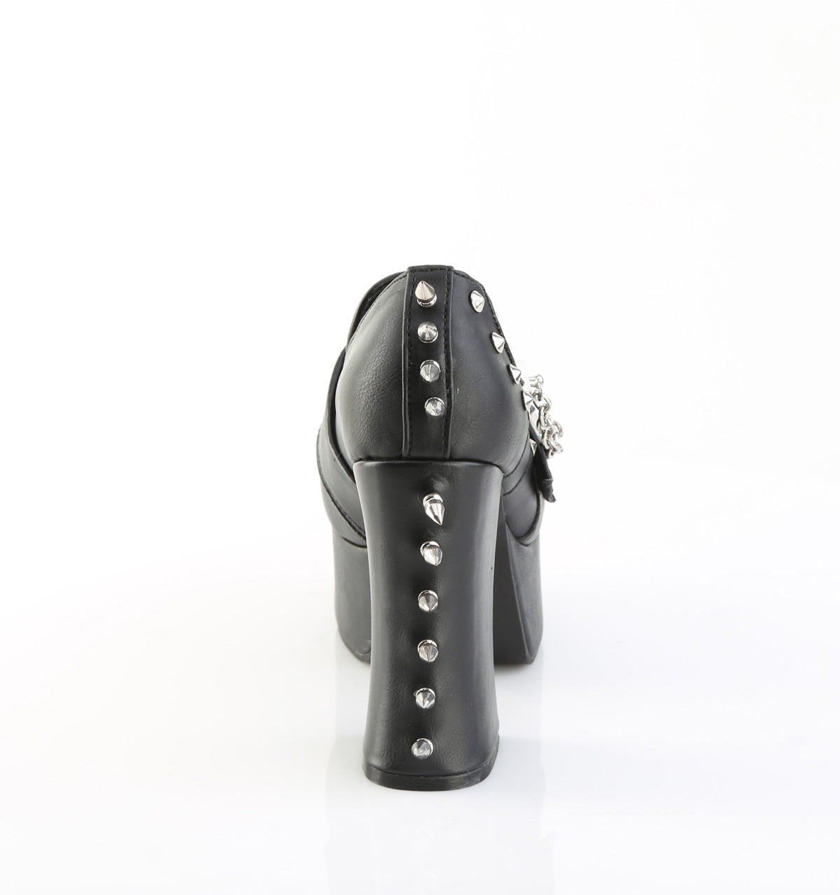 4 Inch Heel CHARADE-32 Black Vegan Leather
