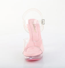 5 Inch Heel COCKTAIL-508 Clear Baby Pink