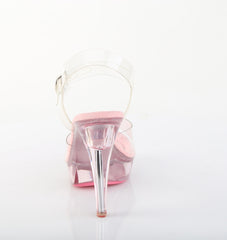 5 Inch Heel COCKTAIL-508 Clear Baby Pink