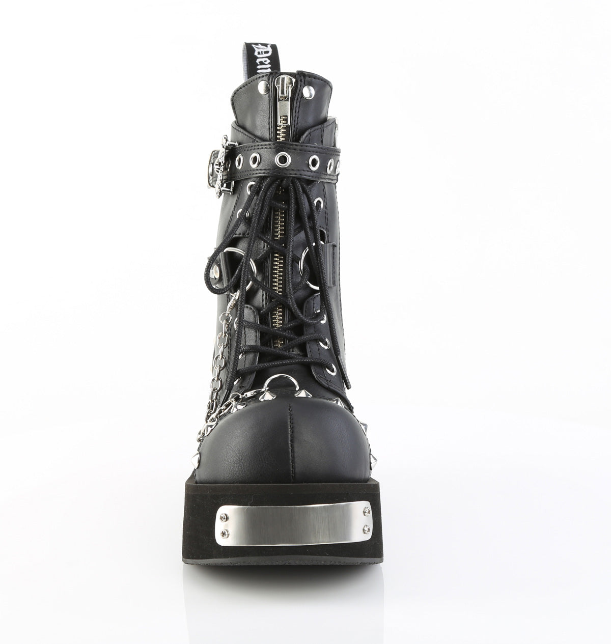 3 Inch Platform DANK-57 Black Vegan Leather