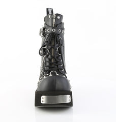 3 Inch Platform DANK-57 Black Vegan Leather