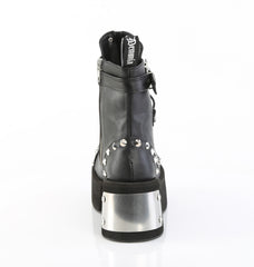 3 Inch Platform DANK-57 Black Vegan Leather