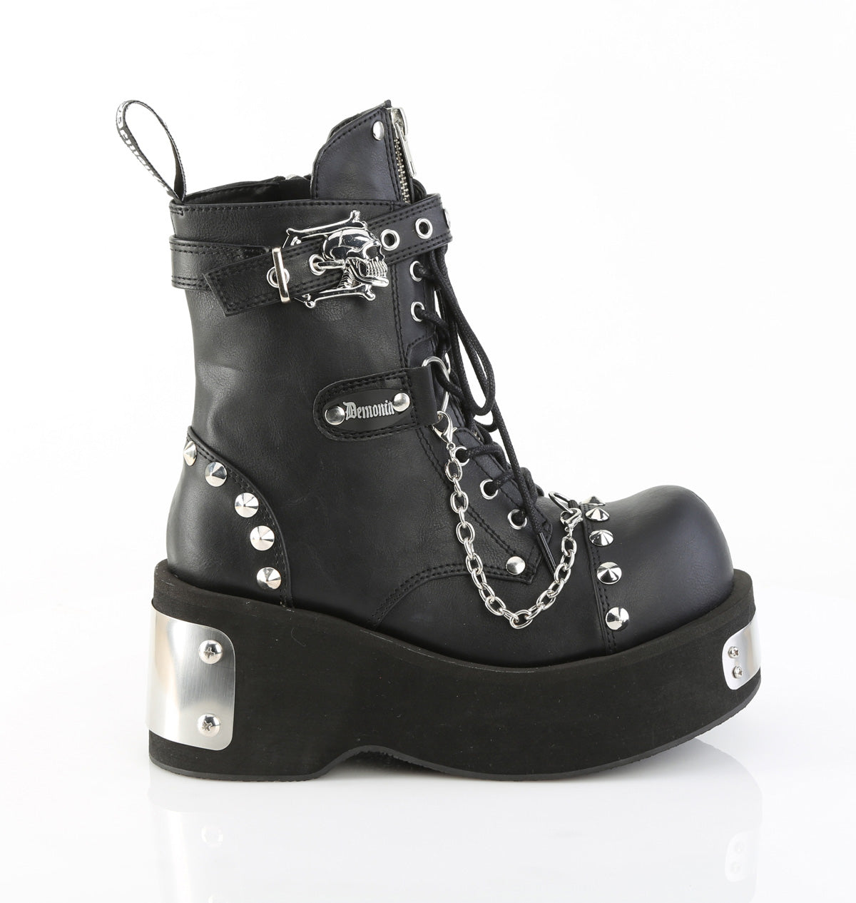3 Inch Platform DANK-57 Black Vegan Leather
