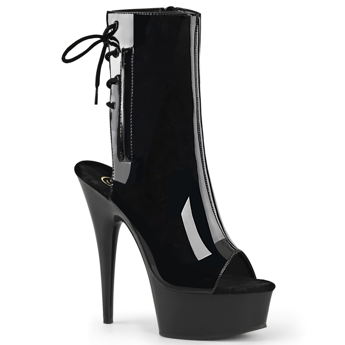 6 Inch Heel DELIGHT-1018 Black Patent