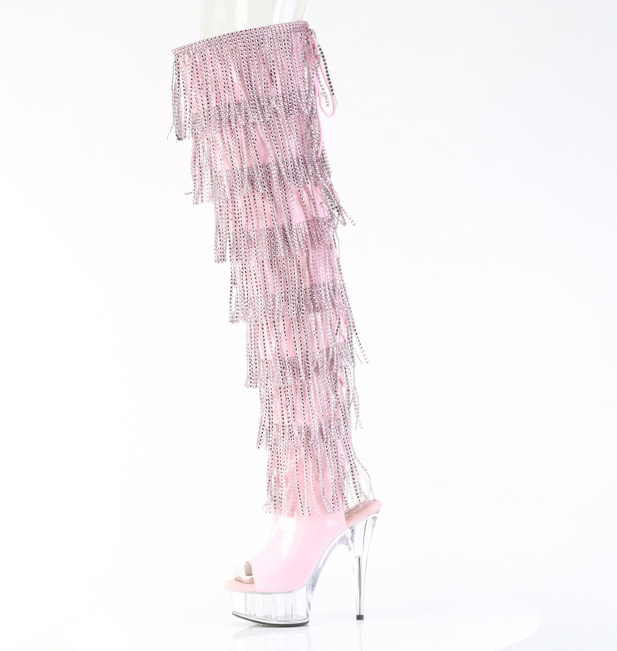 6 Inch Heel DELIGHT-3017HG-RSF Baby Pink Holo