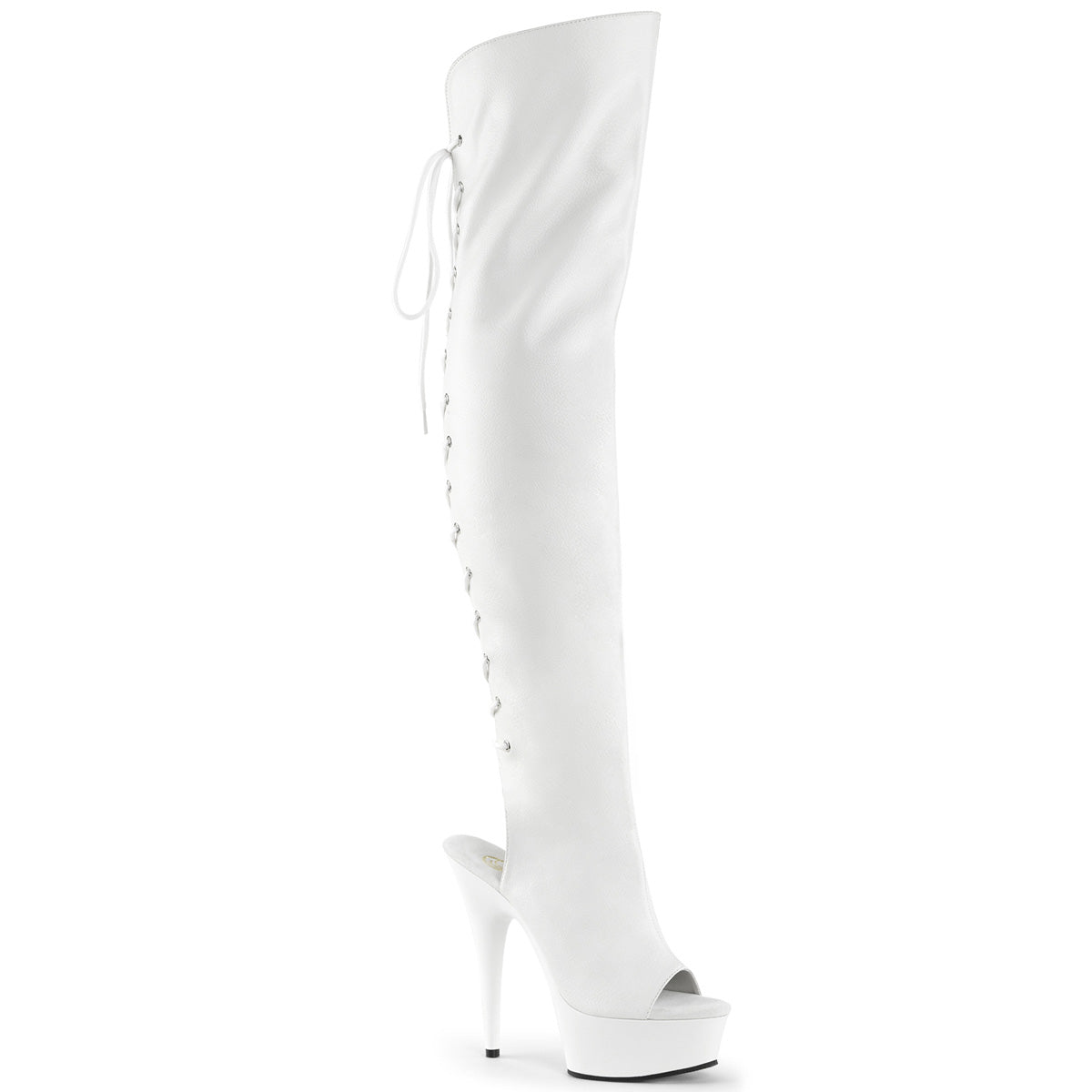 6 Inch Heel DELIGHT-3019 White