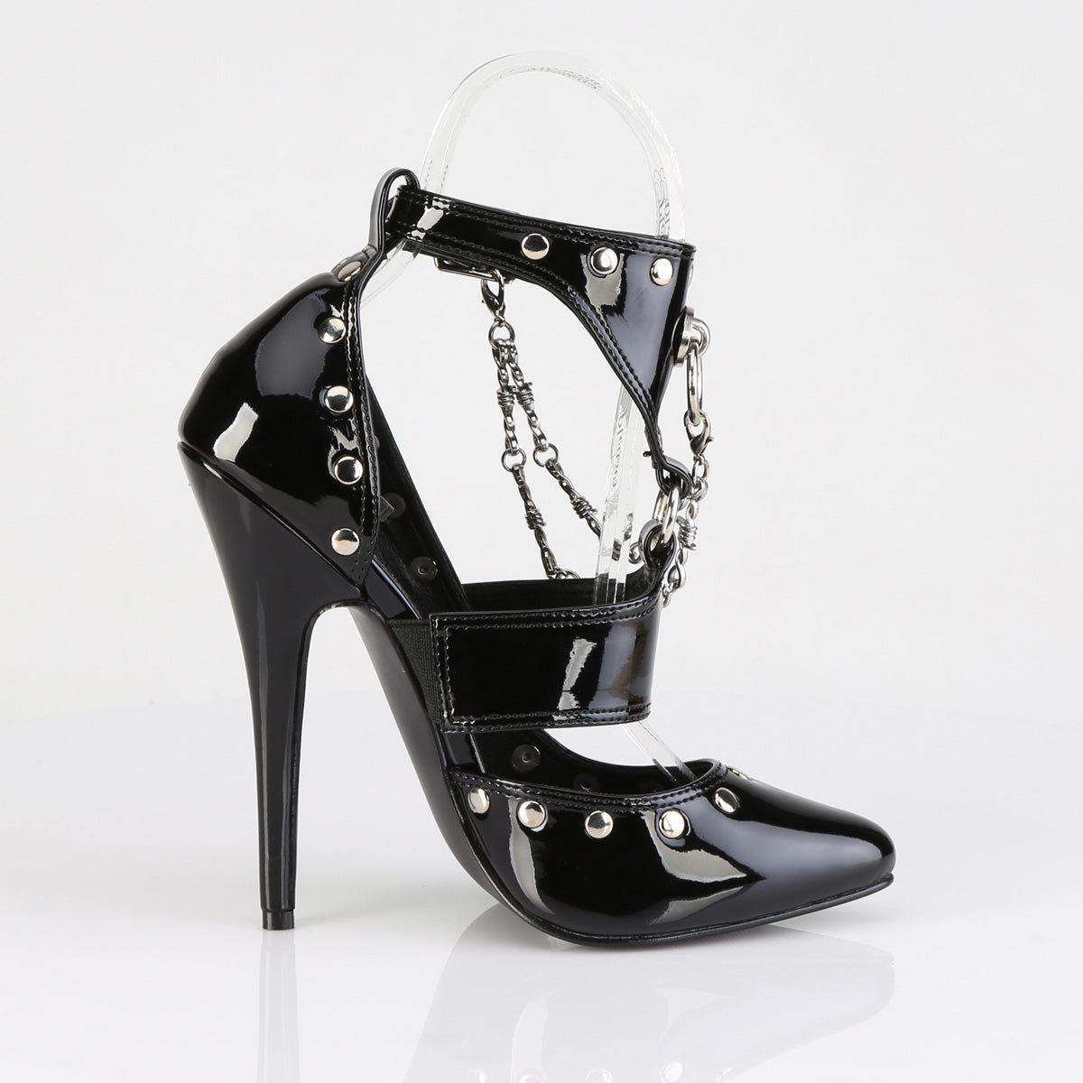 6 Inch Heel DOMINA-118 Black Patent