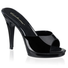 FABULICIOUS FLAIR-401-2 Black-Black Platform Slides