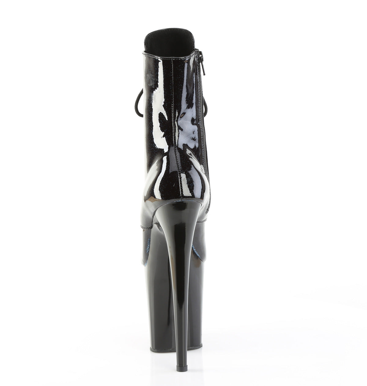 8 Inch Heel FLAMINGO-1020BLG Black Blue