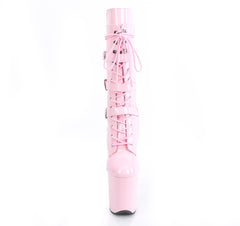 8 Inch Heel FLAMINGO-1053 Baby Pink Patent