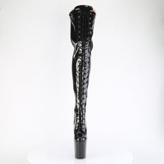 8 Inch Heel FLAMINGO-3020GP Black Glitter