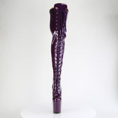 8 Inch Heel FLAMINGO-3020GP Purple Glitter