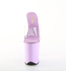 8 Inch Heel FLAMINGO-801 Clear Lavender