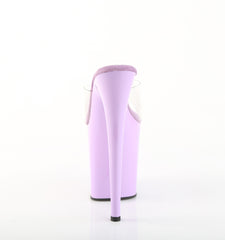 8 Inch Heel FLAMINGO-801 Clear Lavender