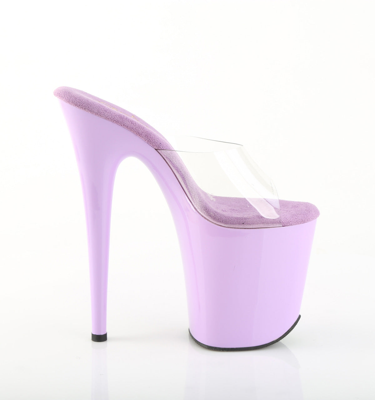 8 Inch Heel FLAMINGO-801 Clear Lavender