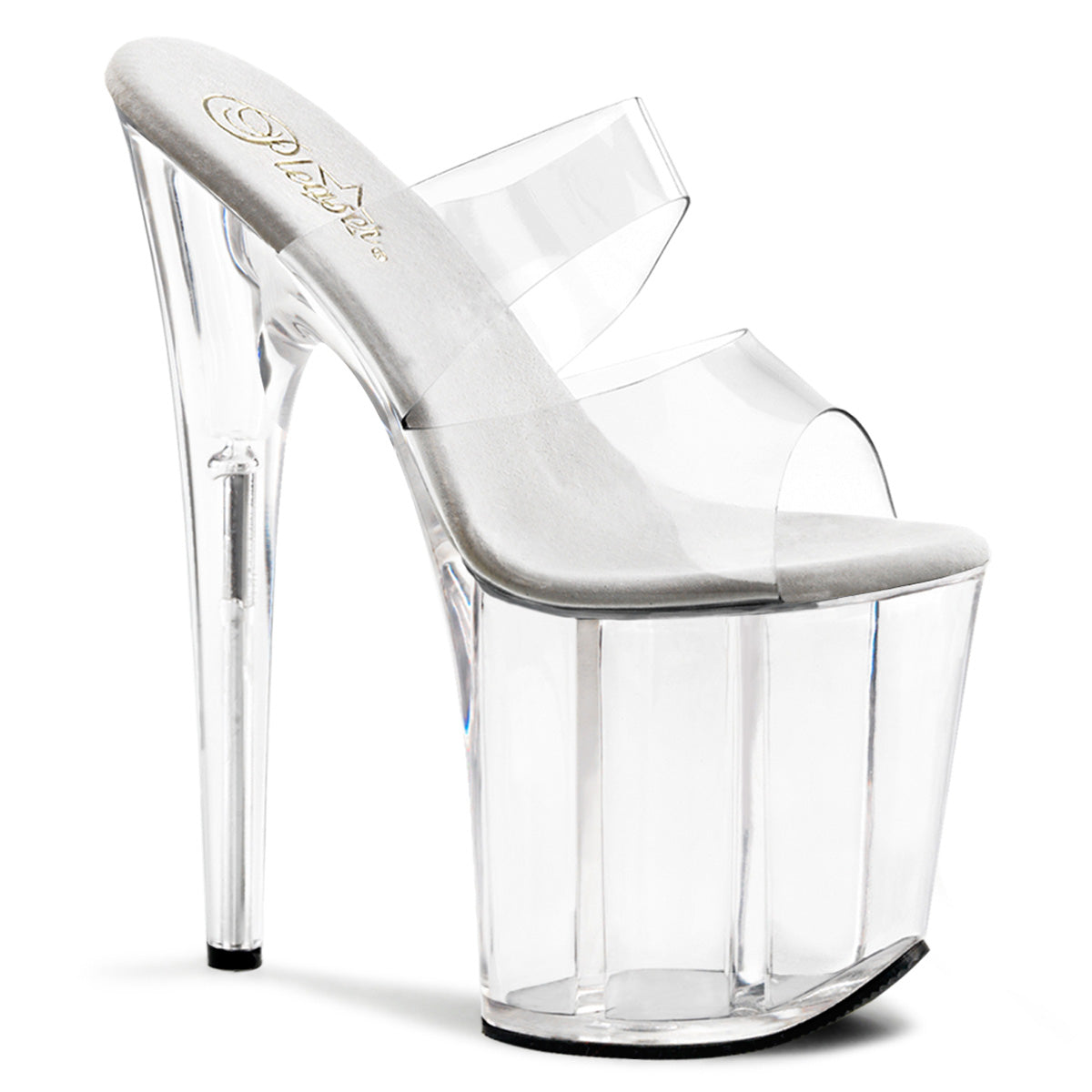 8 Inch Heel FLAMINGO-802 Clear