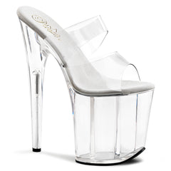 8 Inch Heel FLAMINGO-802 Clear