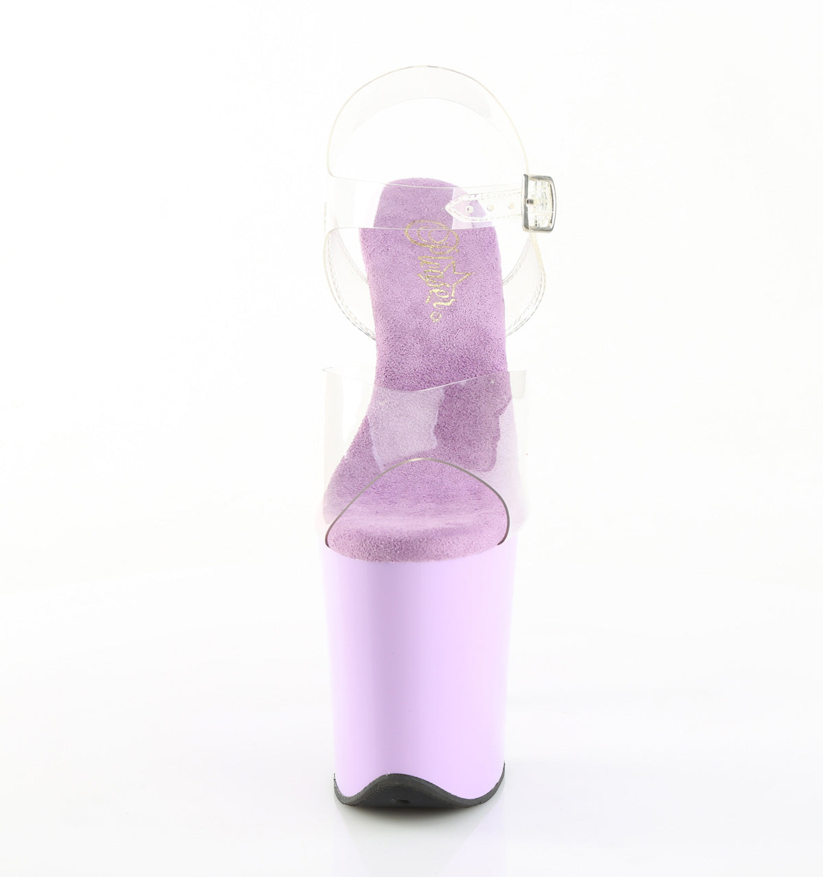 8 Inch Heel FLAMINGO-808 Clear Lavender