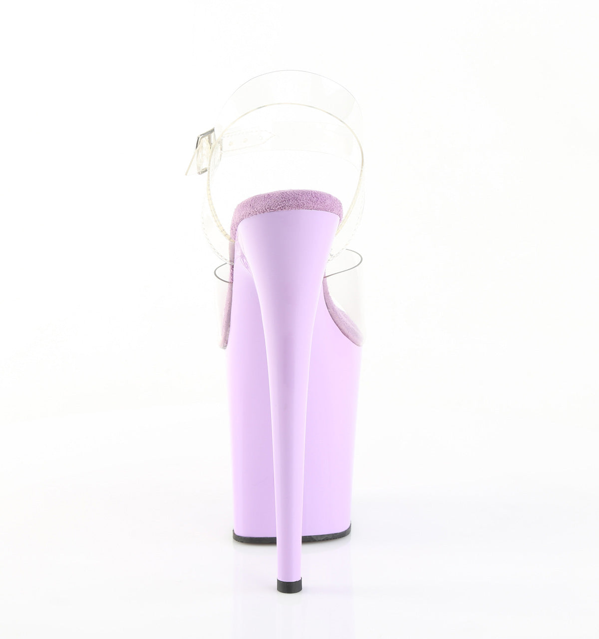 8 Inch Heel FLAMINGO-808 Clear Lavender