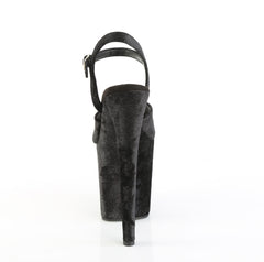 8 Inch Heel FLAMINGO-809WR Black Shimmering Fabric