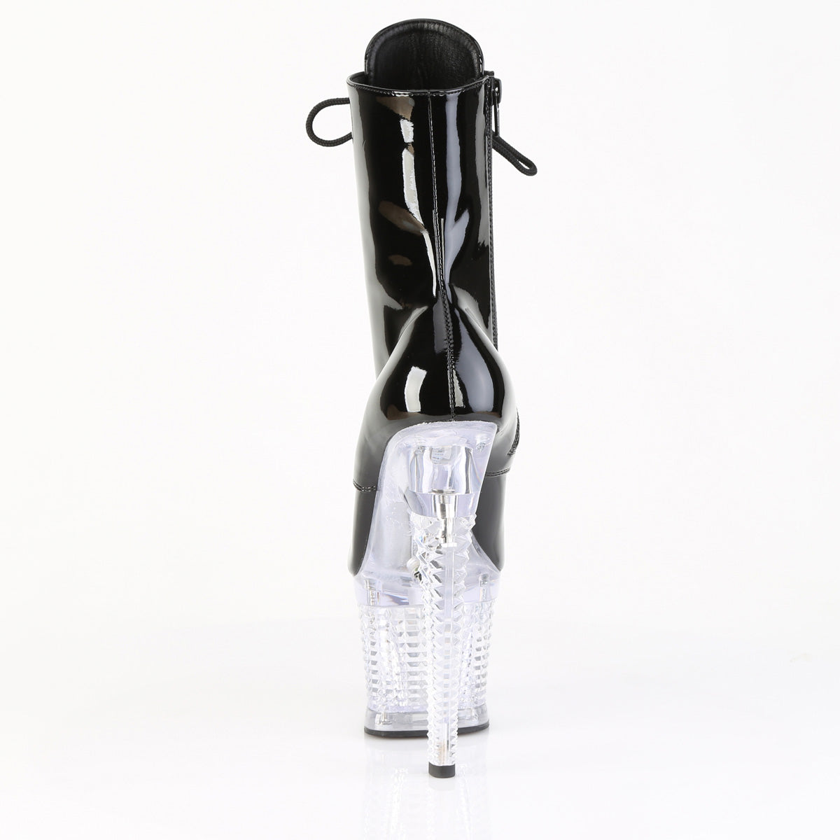 7 Inch Heel FLASHDANCE-1020SPEC Black Clear