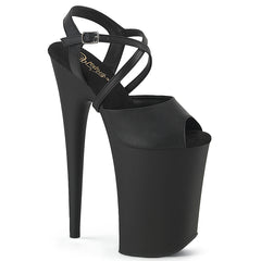 9 Inch Heel INFINITY-924 Black Faux Leather by Pleaser