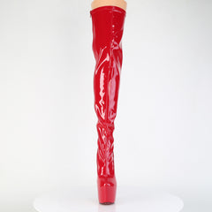 7 Inch Heel JUBILANT-3000 Red Stretch Patent