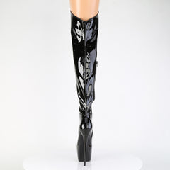 7 Inch Heel JUBILANT-3006 Black Stretch Patent