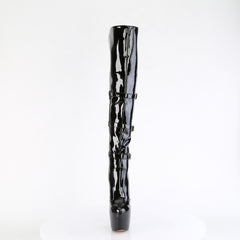 7 Inch Heel JUBILANT-3018 Black Stretch Patent