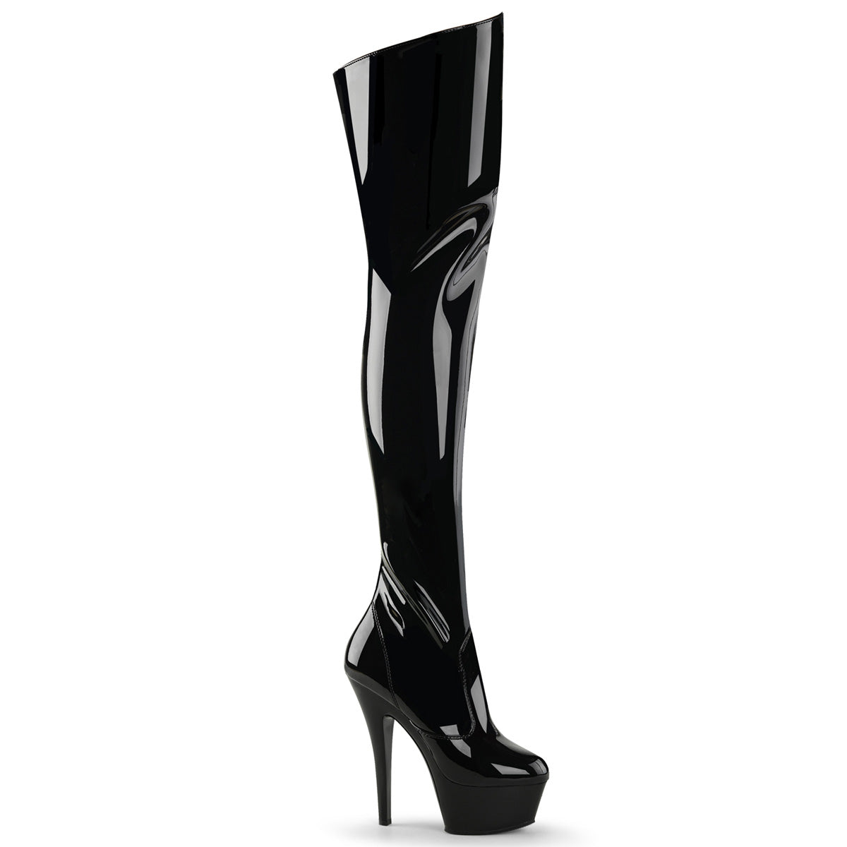 6 Inch Heel KISS-3010 Black Patent