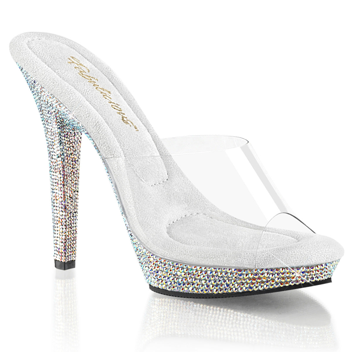 5 Inch Heel LIP-101DM Clear