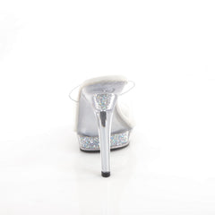 5 Inch Heel LIP-101RSI Clear Rhinestone