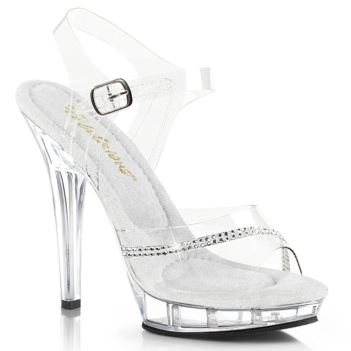 5 Inch Heel LIP-108R Clear