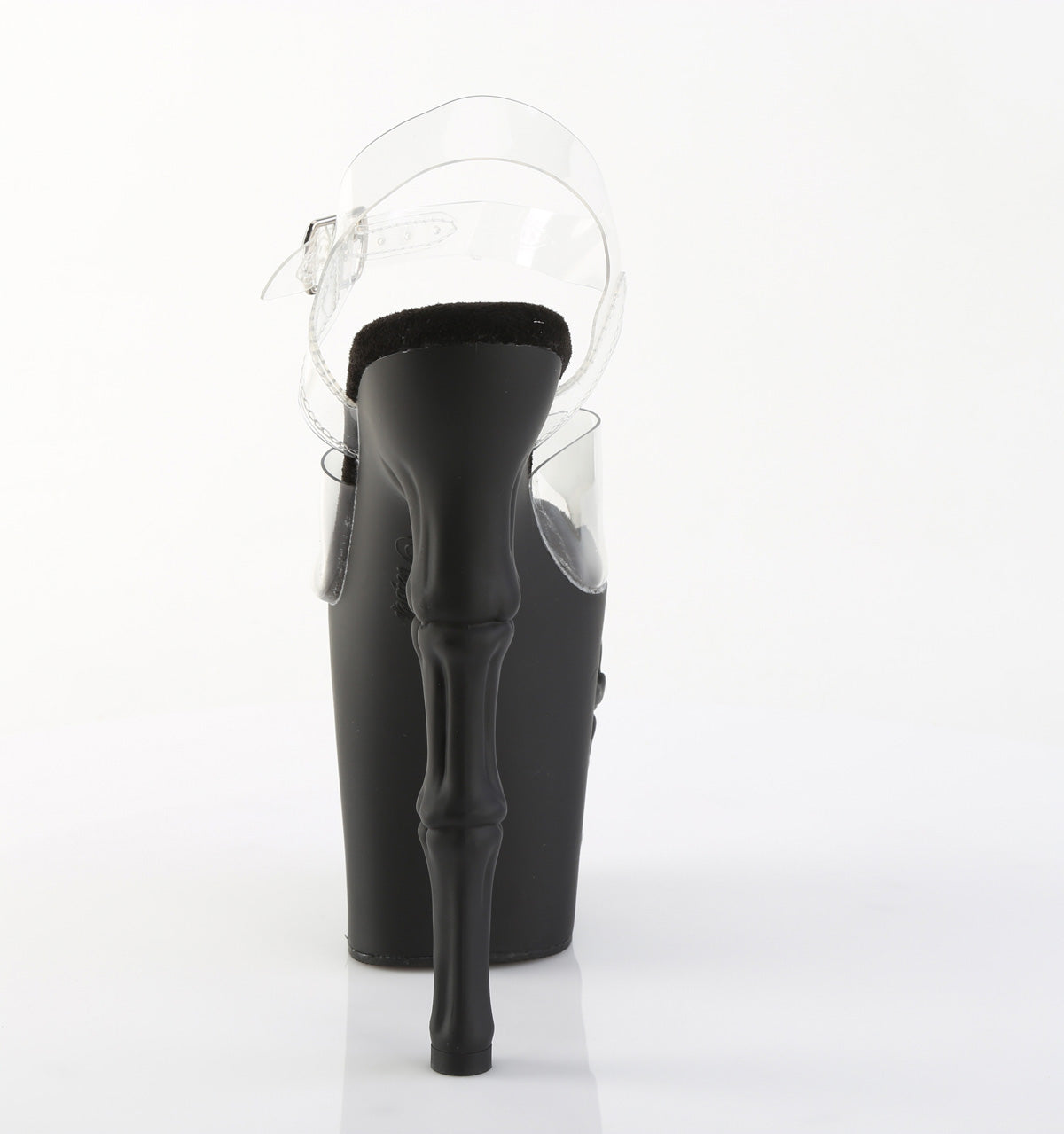 8 Inch Heel RAPTURE-808 Clear Black