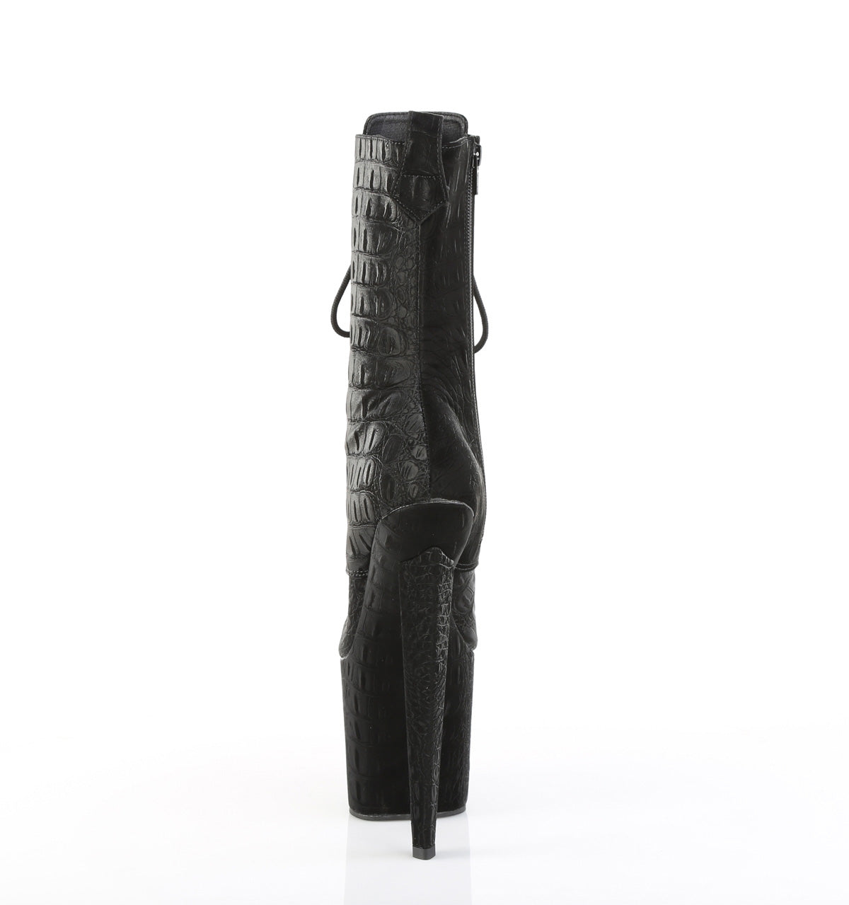 8 Inch Heel RAZZLE-1040WR Black Reptile Print