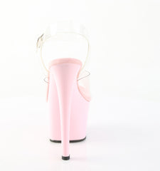 7 Inch Heel SKY-308 Clear Baby Pink