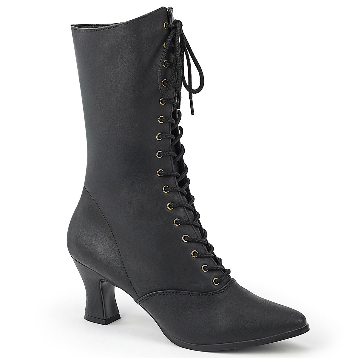2 Inch Heel VICTORIAN-120 Black Pu