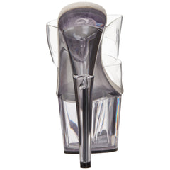 PLEASER ADORE-702 Clear Stiletto Slides - Shoecup.com - 3