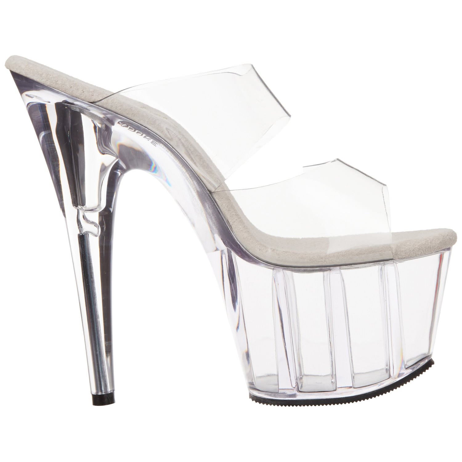 PLEASER ADORE-702 Clear Stiletto Slides - Shoecup.com - 6