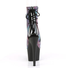 7 Inch Heel ADORE-1018REFL Purple-Blue